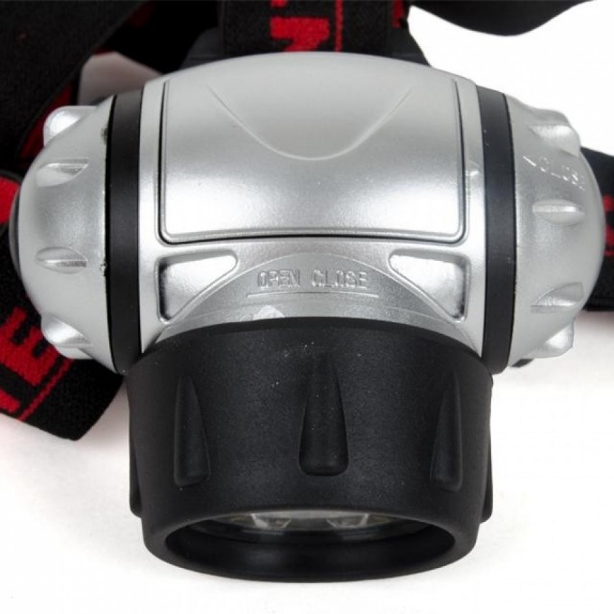 Ліхтар налобний світлодіодний, чотири режими роботи, 19 LED, батарейки 3 ААА. INTERTOOL LB-0301