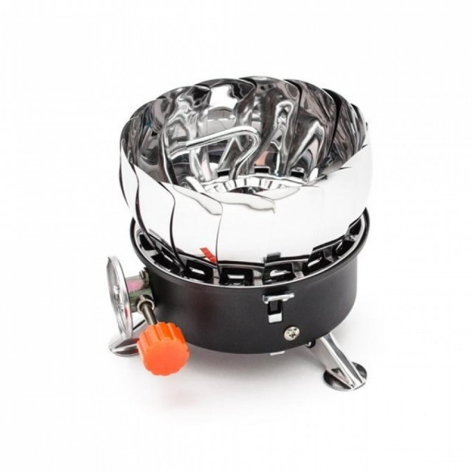 Пальник газовий туристичний із захистом від вітру INTERTOOL GS-0011