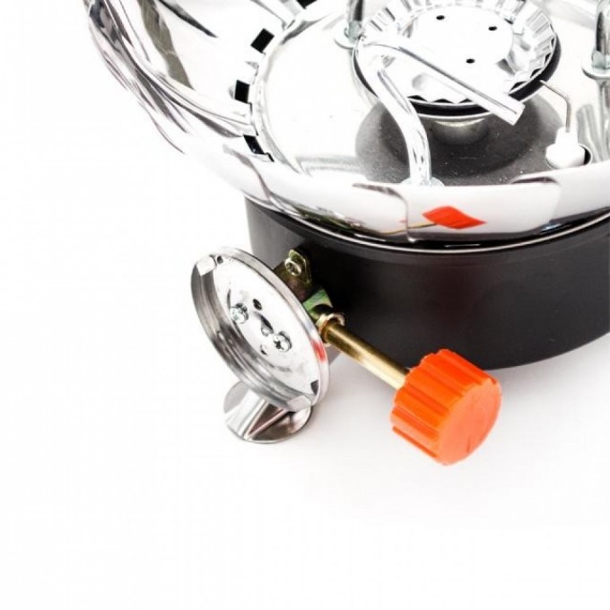 Пальник газовий туристичний із захистом від вітру INTERTOOL GS-0011