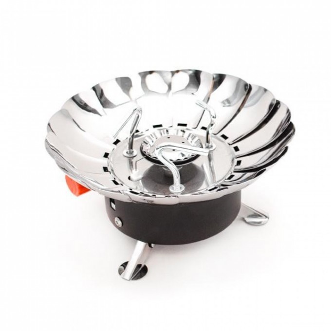 Пальник газовий туристичний із захистом від вітру INTERTOOL GS-0011