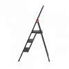 Драбина алюмінієва "Black Slim", 3 сходинки, висота верхньої сходинки 684 мм, 150 кг STORM INTERTOOL LT-5003