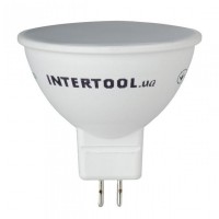 Світлодіодна лампа LED 5 Вт, GU5.3, 220 В INTERTOOL LL-0202