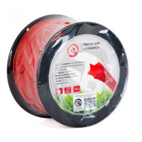 Волосінь для мотокоси зірка, 3,0 мм, бухта 130 м, червона INTERTOOL DT-2273