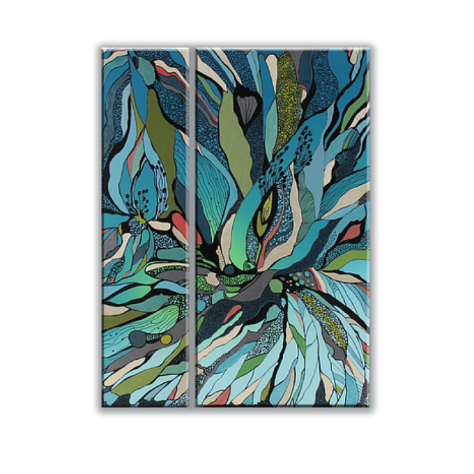 Металокерамічний дизайн-обігрівач UDEN-S Тендітна лілія (диптих)