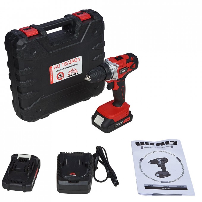 Дриль-шурупокрут акумуляторний Vitals AU 18/2AOn